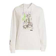 Women's Nightmare Before Christmas Hoodie Sweatshirt White XL
