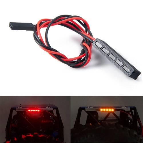 RC Dachgepäckträger Mit LED-Lichtleiste – Für 1:10 Crawler Wie Axial SCX10, HPI CC01, D90