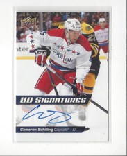2014-15 Upper Deck Signatures Cameron Schilling AUTOGRAPH Capitals
