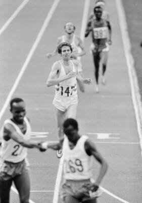 Brendan Foster Commonwealth Games Commonwealth Stadium 1978 Olympic Old Photo