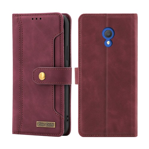 For Alcatel 1C (2019) Notebook Style Card Case,Leather Magnetic Flip Phone Case - Picture 11 of 22