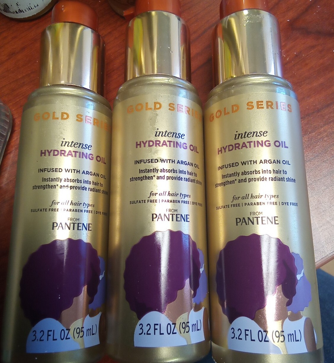 Pantene gold series intense hydrating oil 3.2oz (3pack) eBay