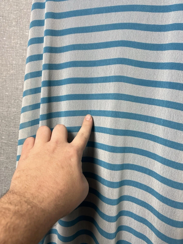 Maxi Vestido Vintage Jean Paul Gaultier Soleil Malla Rayada Mangas Talla M Foto 4 de 4