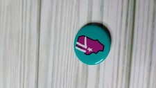 Vintage American Girl Grin Pin Illinois State Pleasant Company