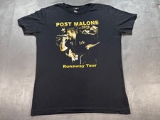 Post Malone Runaway Tour Black H&M Concert Shirt 2019 R&B Pop rock Do It All M