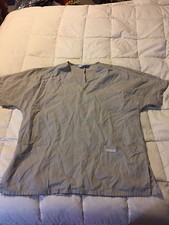WOMENS CHEROKEE TAN BEIGE SCRUB TOP SHIRT SIZE MEDIUM