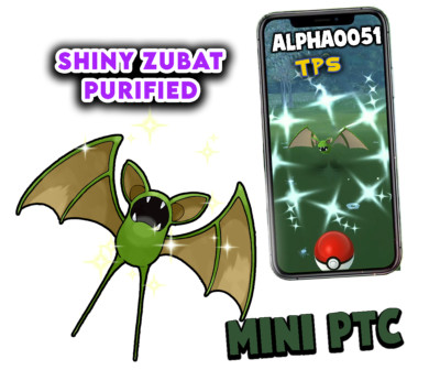 Pokemon Shiny Zubat Purified Mini P T C 60k | eBay Pokemon Shiny Zubat Purified Mini P T C 60k | eBay