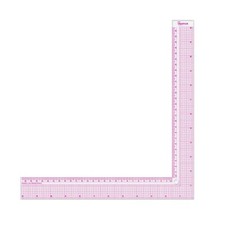 Kearing Plastic L Square Ruler, Clear Framing Square Ruler 12"