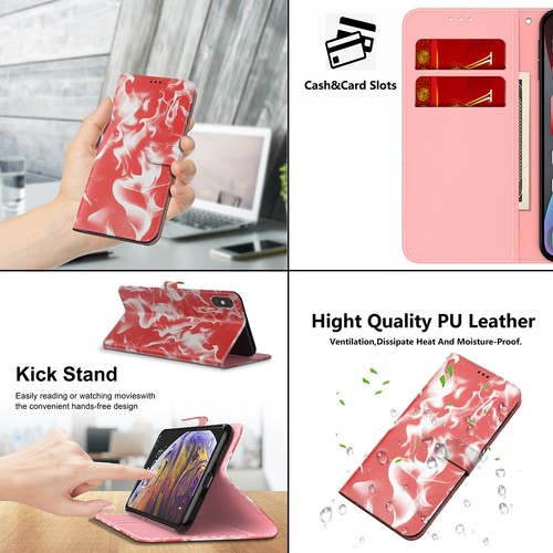 For Google Pixel 6/6 Pro/6A Pattern Flip PU Leather Wallet Card Phone Case Cover - Picture 172 of 352