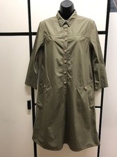 Margaret Howell S Collar Shirt Dress Cotton Olive Khaki Long Sleeved MHL II