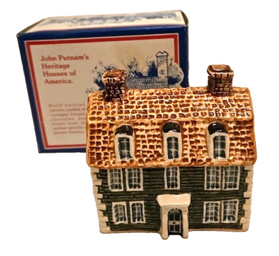 VTG Ceramic John Putnam Federal Heritage House of America 1800s w/ Box England