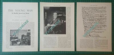 Mr Anthony Hope Schriftsteller Romancier - Artikel von 1896