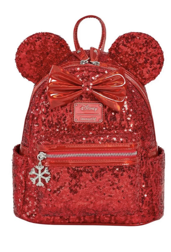 Loungefly Minnie Mouse Red Sequin Mini Backpack | eBay display picture 1