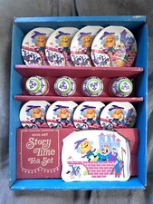 Ohio Art Tin Litho Story Times Humpty Dumpty Tea Set