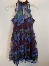 XTRAORDINARY DRESS Sz 1 Jr. Short Prom Evening Party Black w/ Overlay