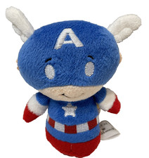 Hallmark Itty Bittys Marvel Captain America Mini Beanie Plush Red White Blue 4.5