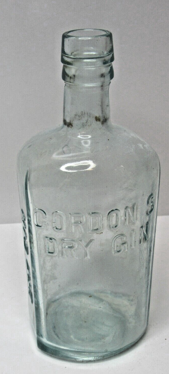 Vintage Antique Gordon's Dry Gin Bottle Embossed England #BL-52 | eBay