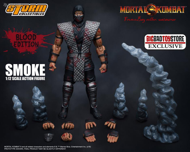 Perfect Storm Toys Mortal Kombat Smoke Black Ninja Blood version 1