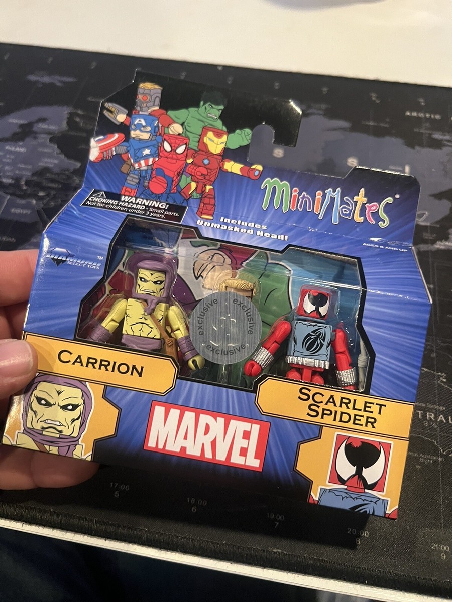 MARVEL MiniMates CARRION & SCARLET SPIDER TOYS R US EXCLUSIVE