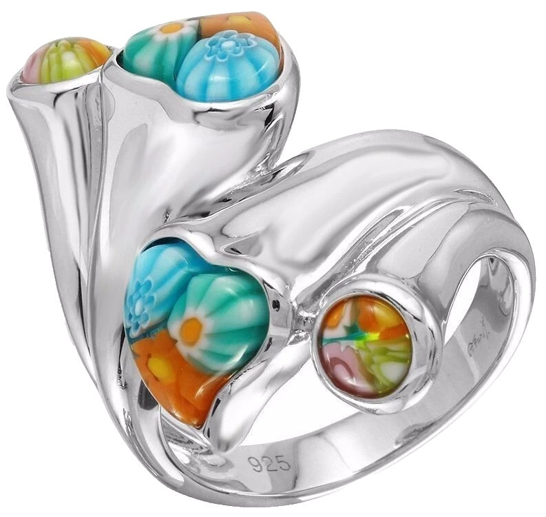 Anillos de Plata de cristal hechos a mano 7 Anillo
