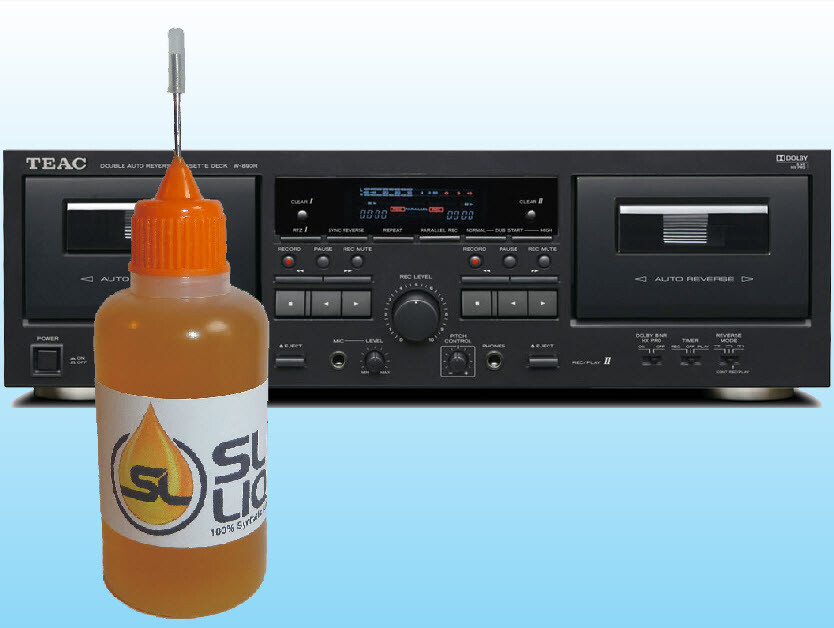 Slick Liquid Lube Bearings BEST 100% Synthetic Oil for Teac Cassette Decks Tape