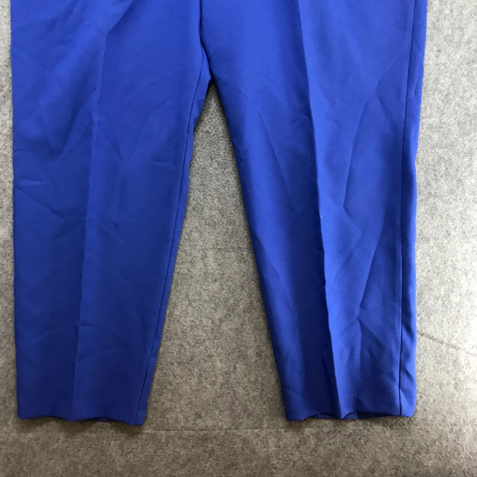 Pantalones Bendover para mujer talla 32T azul real cintura elástica pierna recta Foto 4 de 4