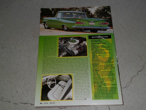 VARIOS ANUNCIOS DE CHEVCHEVROLET EL CAMINO/ARTÍCULOS DE COLECCIÓN COLOR BLANCO Y NEGRO - Imagen 6 de 52