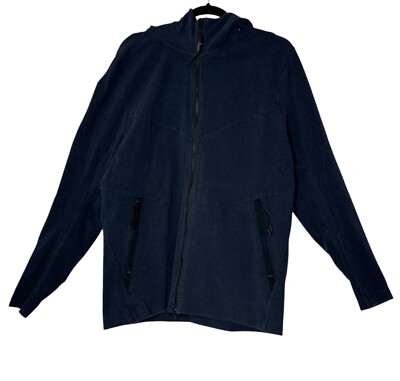 NIKE HOODIE Men s Large Navy Blue SPORTSWEAR TECH PACK Full Zip Athleisure