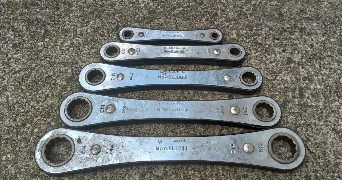 Sears Craftsman Ratchet Box End Wrench Set 9 43681 43682 43683 43684 43685