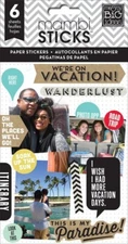mambiSTICKS Paper Stickers - WE'RE ON VACATION - 6 Sheets