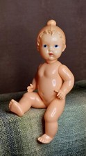 1950's USSR Russian Soviet OHK CELLULOID Toy Doll BABY in CAP