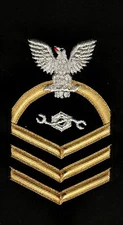 USN RATING BADGE MALE CMC CONSTRUCTION MECHANIC #2