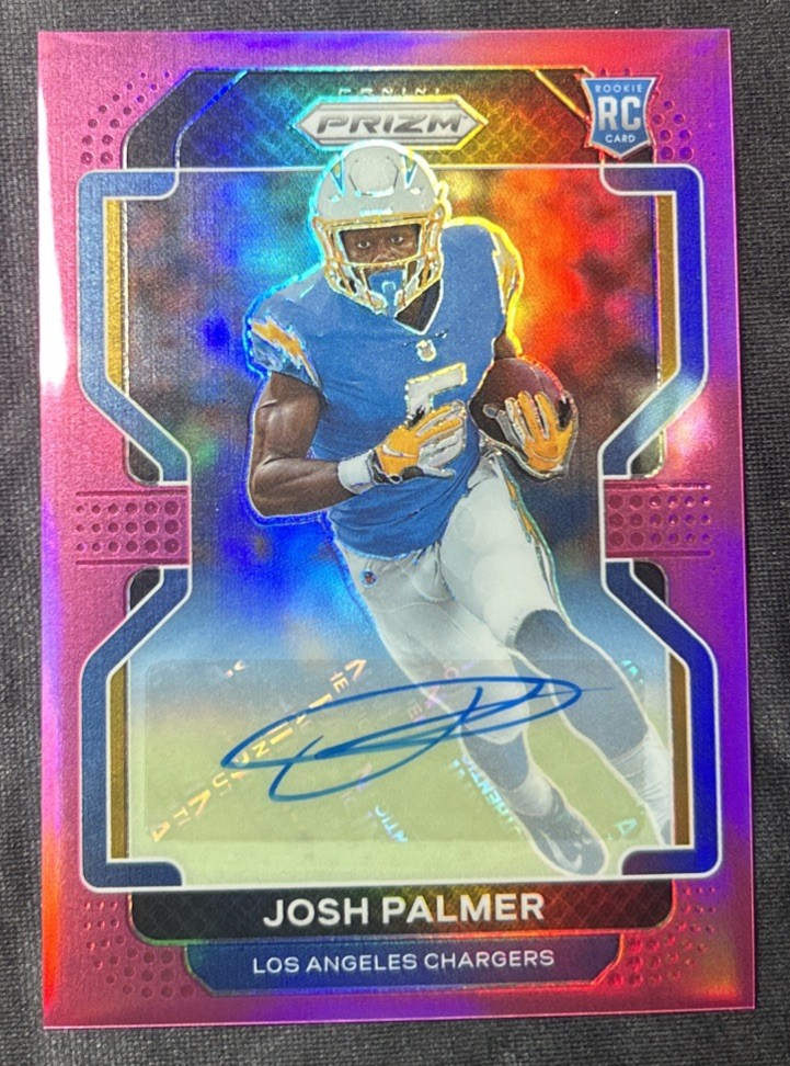 2021 Panini Prizm - Rookie Josh Palmer #359 Pink Prizm Autographs (AU, RC)