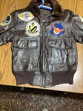 VTG US Navy Jacket 38 Mens Flyers Intermediate Type G-1 Leather