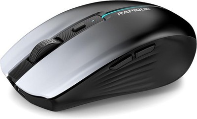 RAPIQUE Bluetooth Wireless Mouse   White to Black Gradient, Dual Bluetooth 5.1