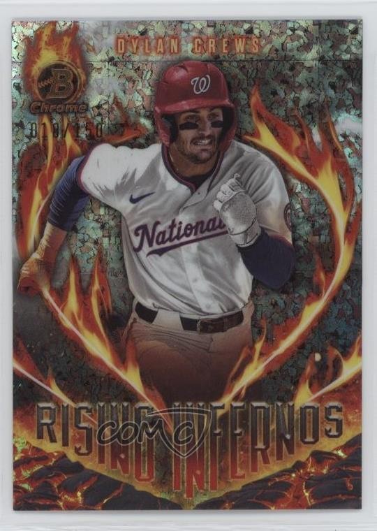 2024 Bowman Rising Infernos Mini-Diamond Refractor 18/150 Dylan Crews #RI-11 b4d