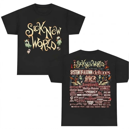 Sick New World Texas 2026 Festival Lineup T-Shirt All Sizes CB3010 - product listing photo