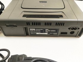 Sega Saturn HST-3210 Gray Console 2 Controllers Tested Japan
