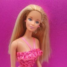 Florida Vacation Barbie in Pink Leopard Swimsuit Mattel 20535 1998. 11.5"