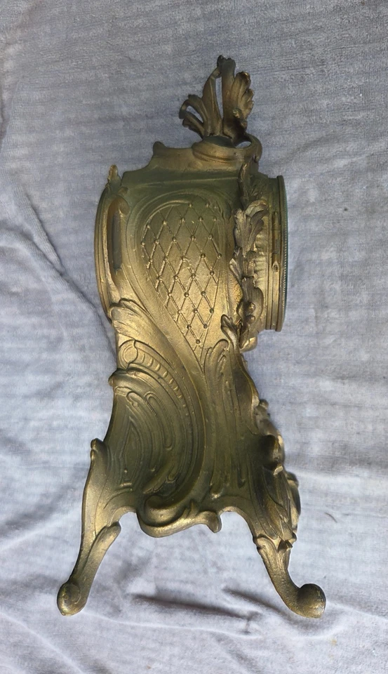 古董 Vincenti & Cie 洛可风格 Ormolu 法国时钟 CJCC 进口 — 第 2/4 张图片