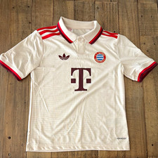 Bayern Munich Third Shirt - Cream Boys 9-10Y/140 Short Sleeve