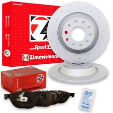 Zimmermann Bremsscheiben Ø245mm + Beläge Hinten passend für Audi A4 B5 8D5 S4