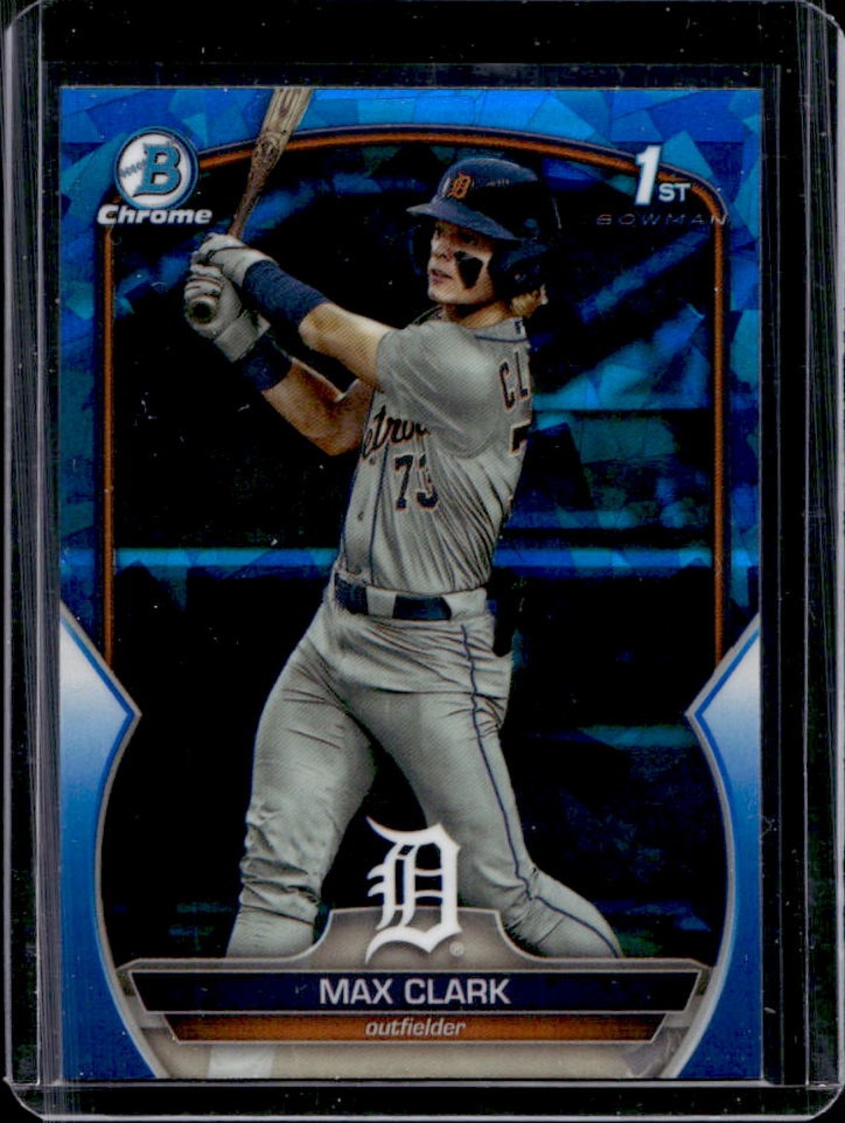 2023 Bowman Draft Sapphire Max Clark Chrome 1st Prospect #BDC-76 Tigers
