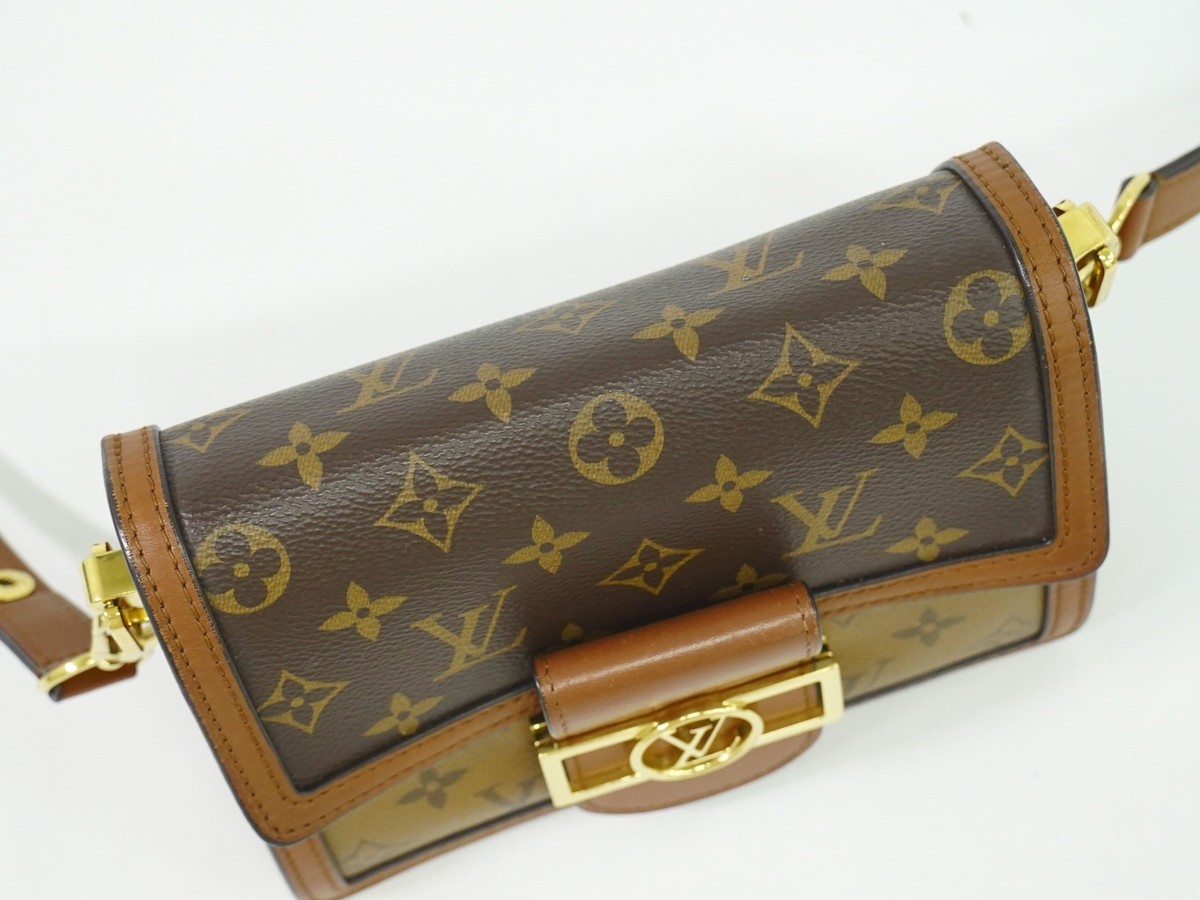 Louis Vuitton Mini Dauphine M44580 Monogram Reverse Canvas