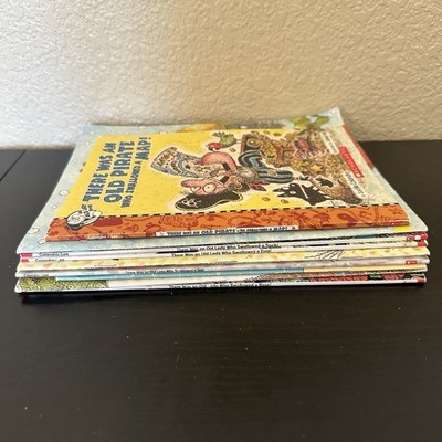 Scholastic Lot Of 8 THERE WAS AN OLD  WOMEN WHO SWALLOWED A.... Paperback Books