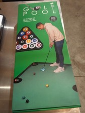 New Golf Pool Supersized Putting Mat Game Set, Green Indoor/Outdoor Putt 59x79