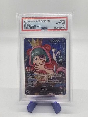 PSA10 SUGAR SPECIAL ALTERNATE ART シュガー 2025 One Piece Op10-royal Blood 003 Sugar Alternate Art PSA 10