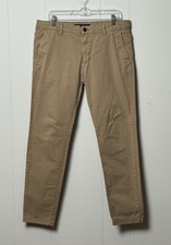 Zara Men's Denim Wear Khaki Chinos Size 34