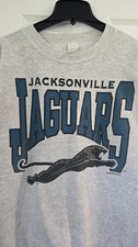 RARE Banned Logo 1993 Jacksonville Jaguars Grey Mens Crewneck Sweatshirt Mens XL