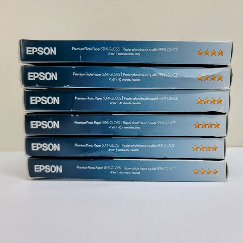 (Lot of 6) Epson Premium Photo Paper Semi Gloss 4"x6" (40 Sheets Each) 240 Total - 第 4/4 張圖片